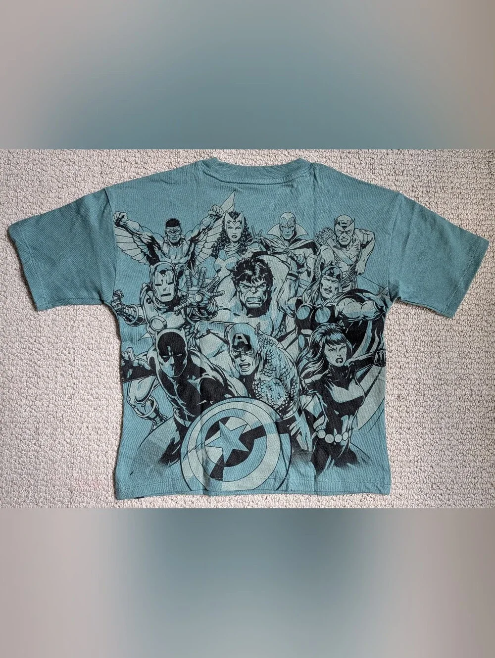GAP Teal Avengers Graphic Short-Sleeve Tee